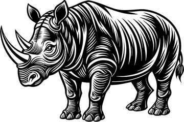 rhinoceros vector illustration