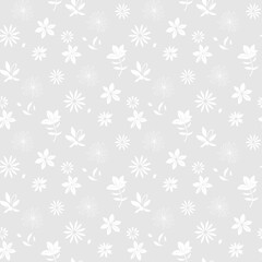 Seamless floral pattern. Background in small flowers for textiles, fabrics, cotton fabric, covers, wallpaper, print, gift wrapping, postcard, scrapbooking.
