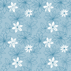 Seamless floral pattern. Background in small flowers for textiles, fabrics, cotton fabric, covers, wallpaper, print, gift wrapping, postcard, scrapbooking.
