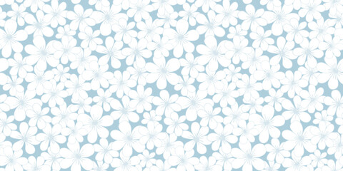 Seamless floral pattern. Background in small flowers for textiles, fabrics, cotton fabric, covers, wallpaper, print, gift wrapping, postcard, scrapbooking.
