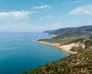 Obraz premium Summer sea coast Cala Rosa, Italy