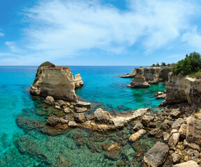 Faraglioni at Torre Sant Andrea, Italy