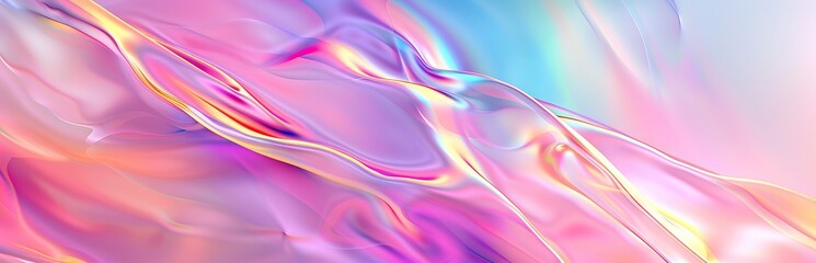Abstract fluid pastel-colored background with smooth silk-like surface. Concept of digital art, fluid dynamics, pastel colors, smooth textures