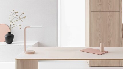 Fototapeta premium An empty table in the interior. To display the product