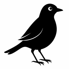 Simple bird silhouette