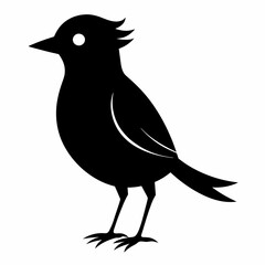 Simple bird silhouette