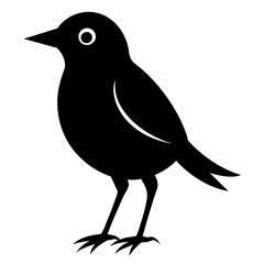 Simple bird silhouette