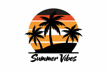 t-shirt palm beach vector illustration