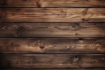 Obraz premium Aerial view of weathered wooden surface with cracks and knots, rustic design theme