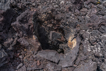 A lava tree mold, sometimes erroneously called a lava tree cast, is a hollow lava formation that formed around a tree trunk.   Hawaii Volcanoes National Park, July 1974 Lava Flow from Fissure vent