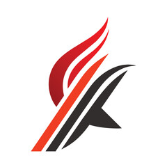 Obraz premium A simple, circular design with bold strokes depicting a landscape with green leaves, mountains, and a river, Use of bold strokes and lines in a clean design