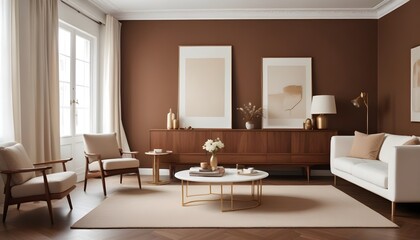 white and gold theme modern interior