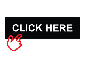 click here button on white background. click here button sign