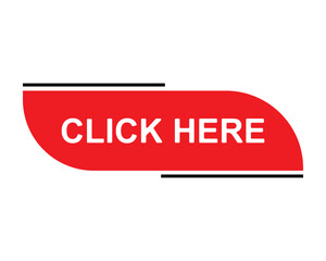 click here button on white background. click here button sign