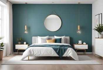 white and gold theme modern interior