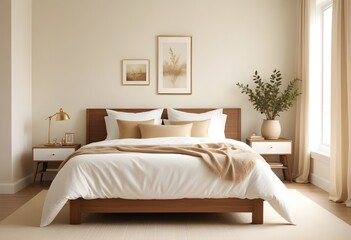 white and gold theme modern interior