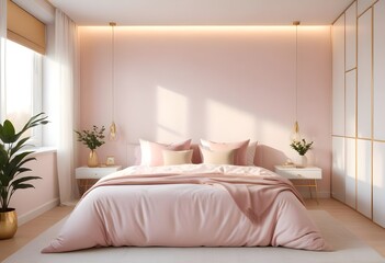 white and gold theme modern interior