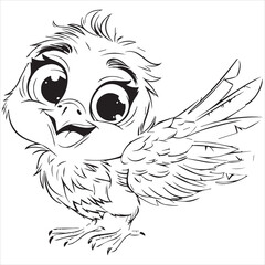 Parrot flat vector illustration Parrot cartoon   vector illustration