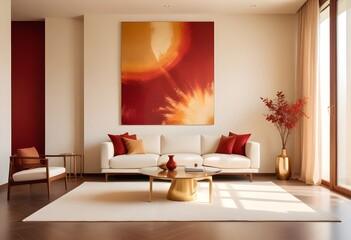 white and gold theme modern interior