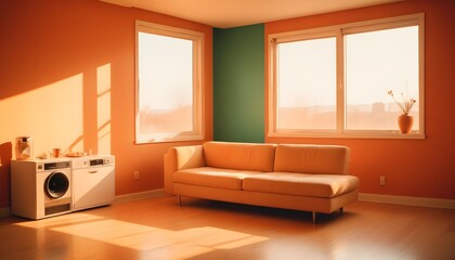 white and gold theme modern interior