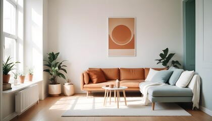 white and gold theme modern interior