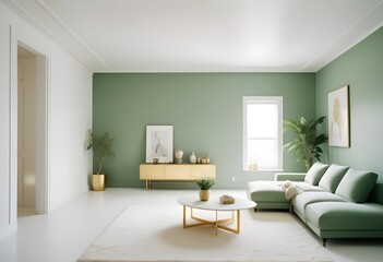 white and gold theme modern interior