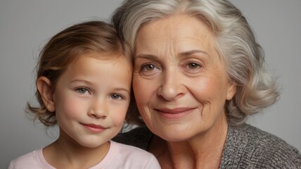 Aging concept. Comparison of young and old. Real result achieved with work of professional makeup artist. Not CGI.
