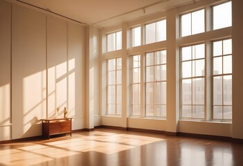 Obraz premium white and gold theme modern interior