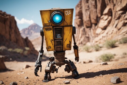 A Glimpse into the Future: Humanoid Robot Exploring the Desert