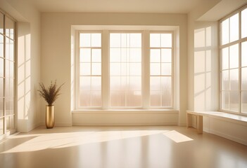 white and gold theme modern interior