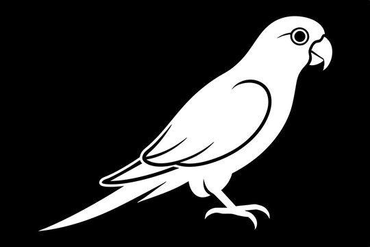 recommend clip art: parrot bird silhouette vector illustration