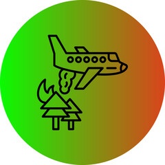 Firefighter Plane Icon