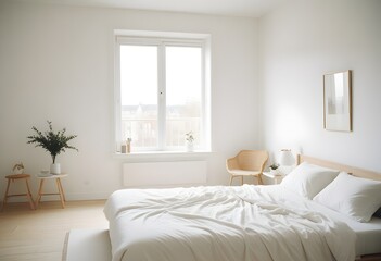 white and gold theme modern interior