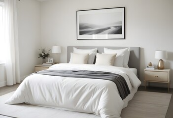 white and gold theme modern interior