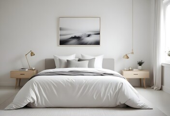 white and gold theme modern interior