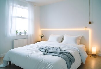 white and gold theme modern interior