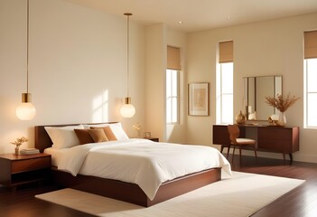 white and gold theme modern interior