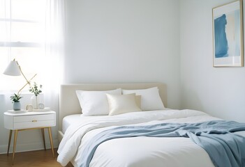 white and gold theme modern interior