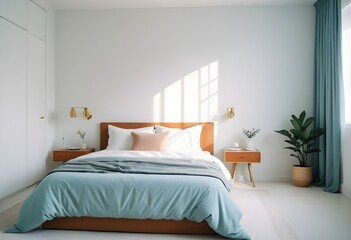 white and gold theme modern interior