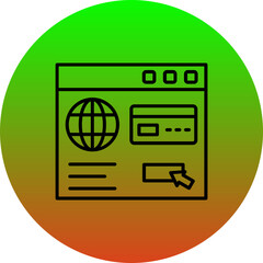 Online Card Payment Icon
