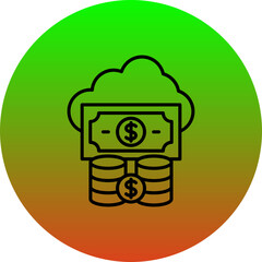 Cloud Money Icon