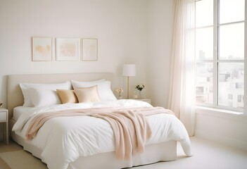 white and gold theme modern interior