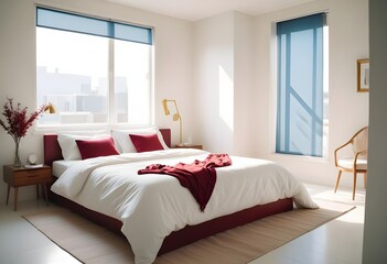 white and gold theme modern interior