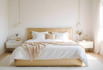 white and gold theme modern interior
