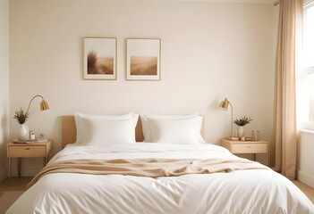 white and gold theme modern interior