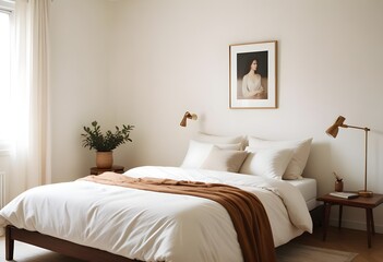white and gold theme modern interior