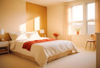 white and gold theme modern interior