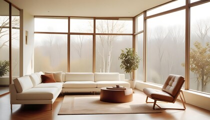 white and gold theme modern interior