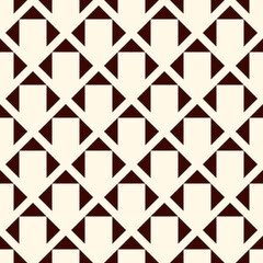 Geometric seamless pattern. Ethnic, tribal suface print. Diamond grid motif ornament. Repeated mini triangle background. Simple geo ornamental wallpaper. Minimalist style vector abstract digital paper
