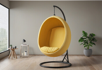 An AI-generated wooden chair design perfect for modern interior decor, inspired by classic furniture styles